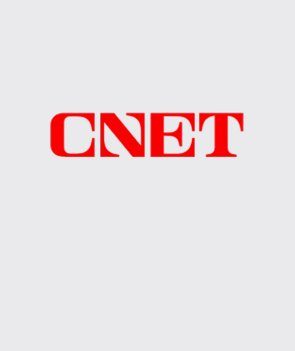 Red 'CNET' logo on a white background