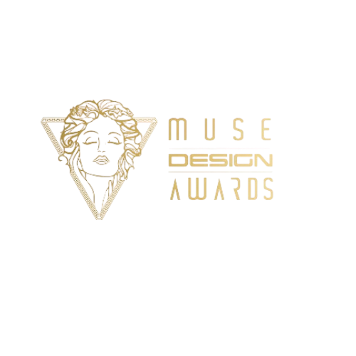 Muse Design Awards logo with a stylized face and triangle on a white background