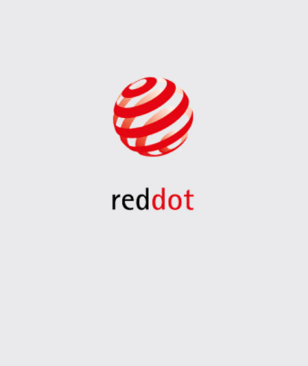 Red dot logo on a white background