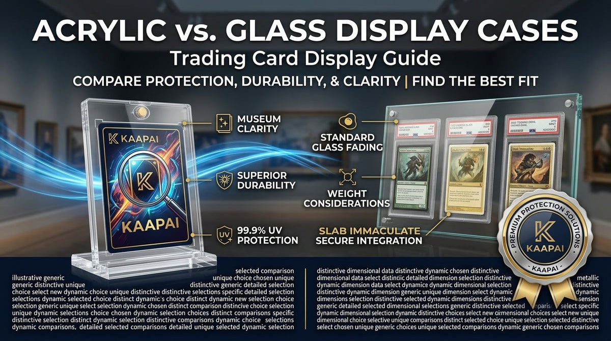 Acrylic vs. Glass Card Display Cases: What You Need to Know Before Buying