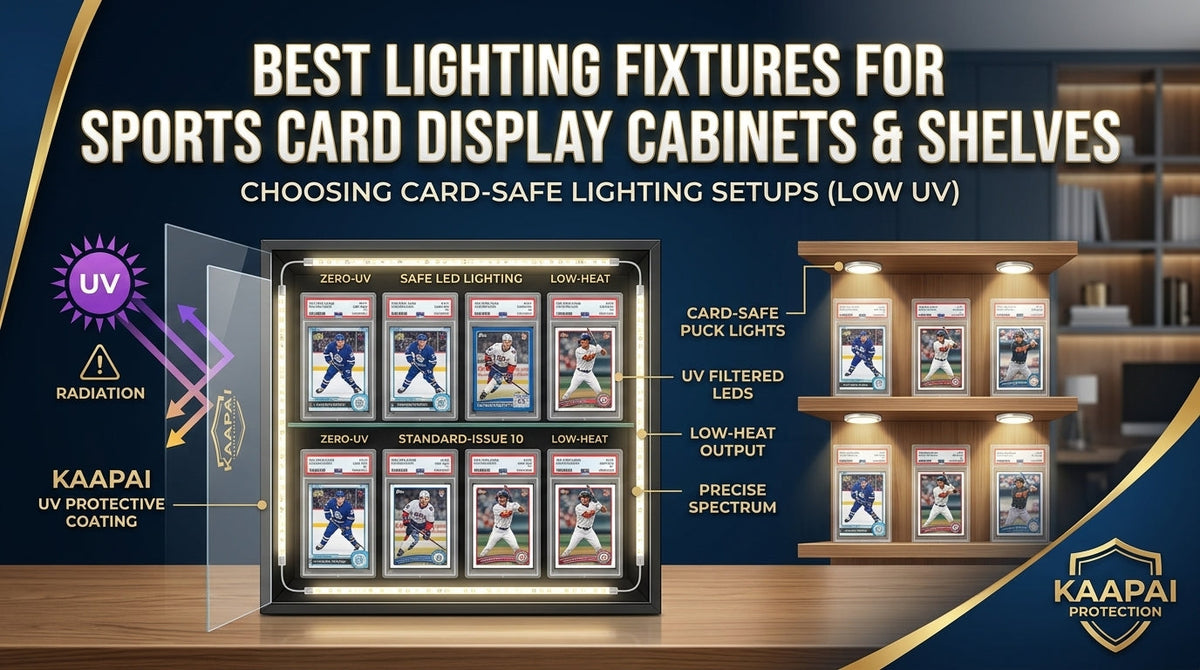 Best Lighting Fixtures for Sports Card Display Cabinets & Shelves