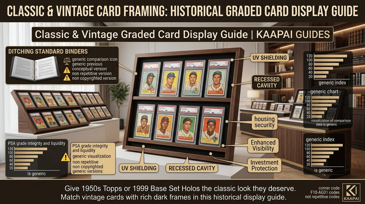 Classic & Vintage Card Framing Historical Graded Card Display Guide