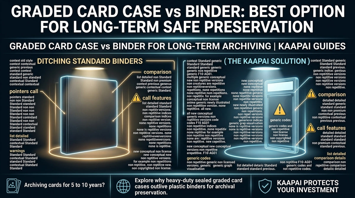 Graded Card Case vs Binder Best Option for Long-Term Safe Preservation