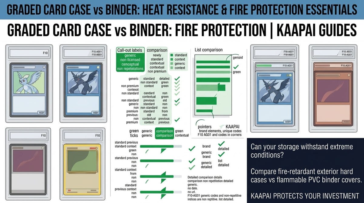 Graded Card Case vs Binder Heat Resistance and Fire Protection Essentials