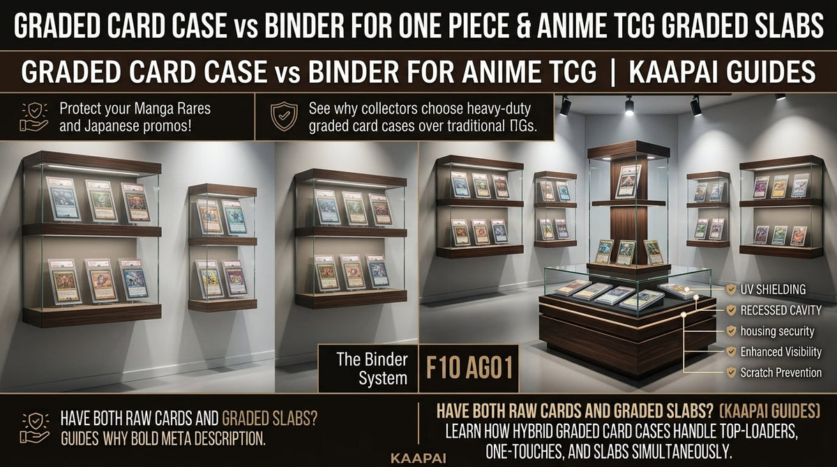 Graded Card Case vs Binder for One Piece & Anime TCG Graded Slabs