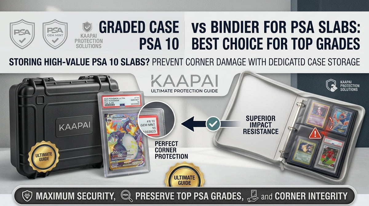 Graded Card Case vs Binder for PSA Slabs: Best Choice for Top Grades