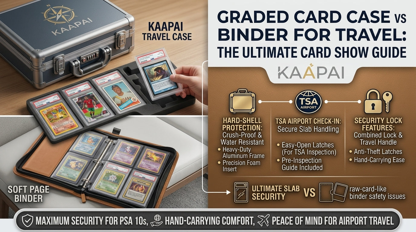 Graded Card Case vs Binder for Travel: Card Show Transportation Guide