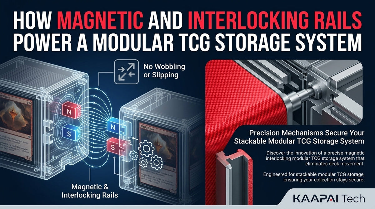 How Magnetic and Interlocking Rails Power a Modular TCG Storage System