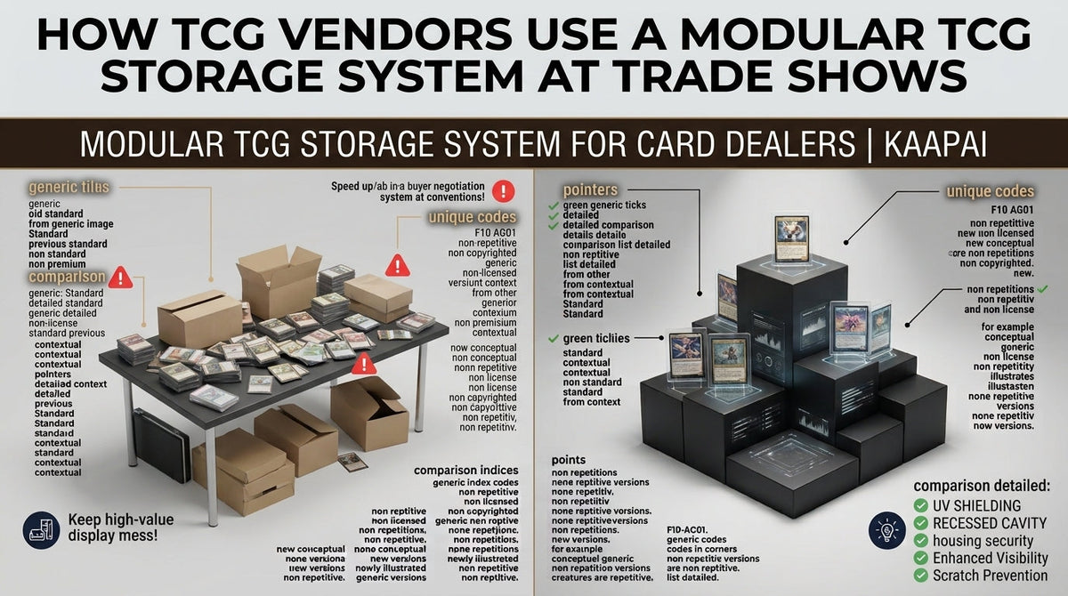 How TCG Vendors Use a Modular TCG Storage System at Trade Shows