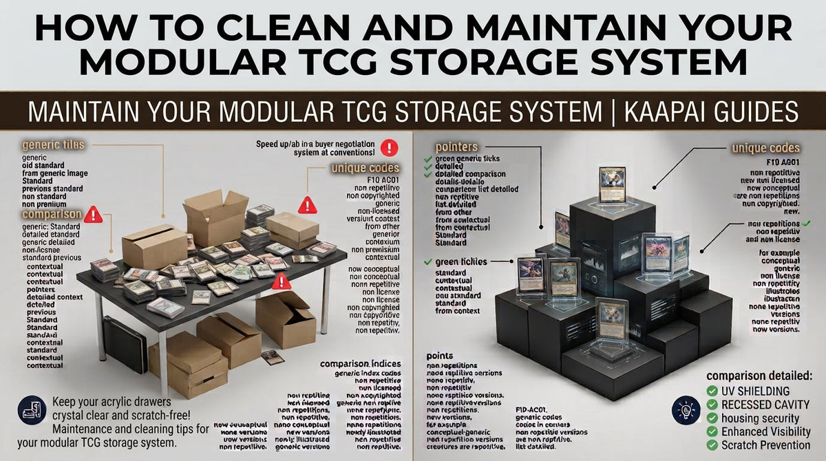 How to Clean and Maintain Your Modular TCG Storage System