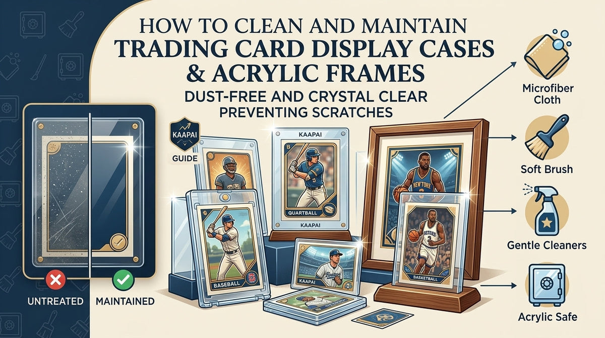 How to Clean and Maintain Your Trading Card Display Cases & Acrylic Frames