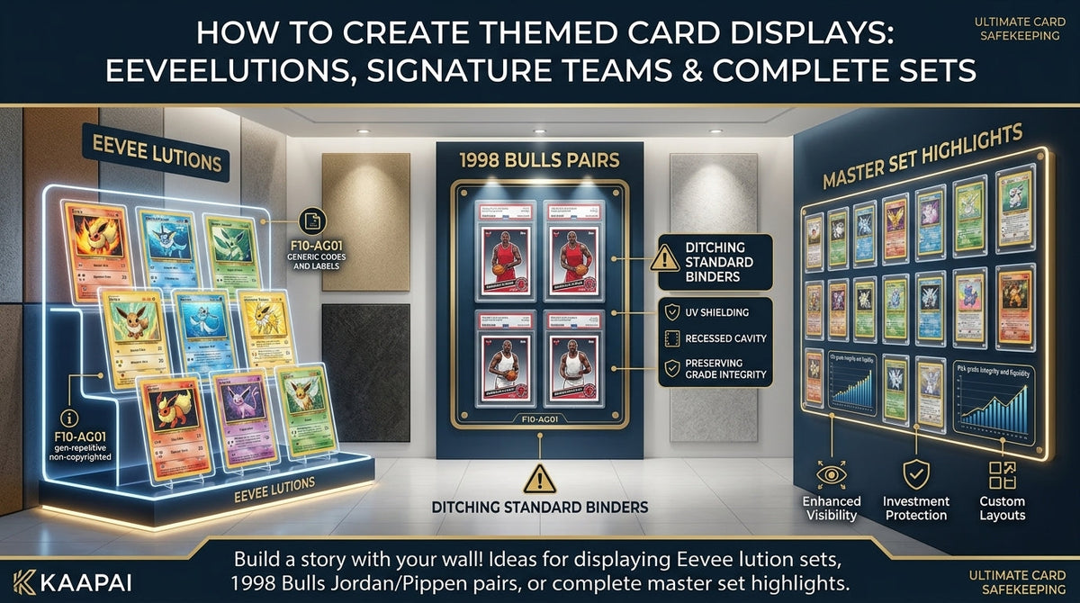 How to Create Themed Card Displays Eeveelutions, Signature Teams & Complete Sets