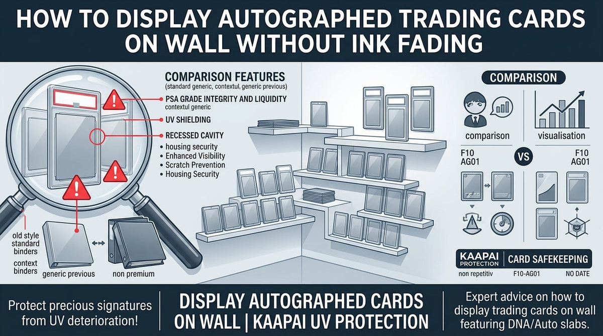 How to Display Autographed Trading Cards on Wall Without Ink Fading