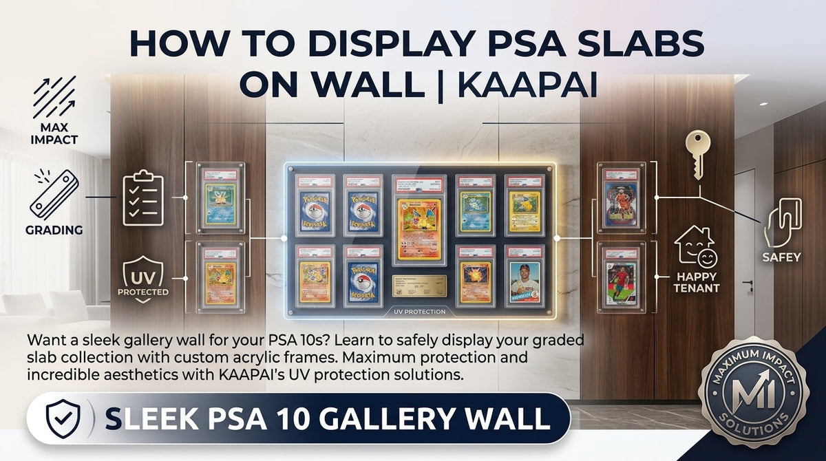 How to Display Graded PSA Slabs on Wall for Maximum Impact