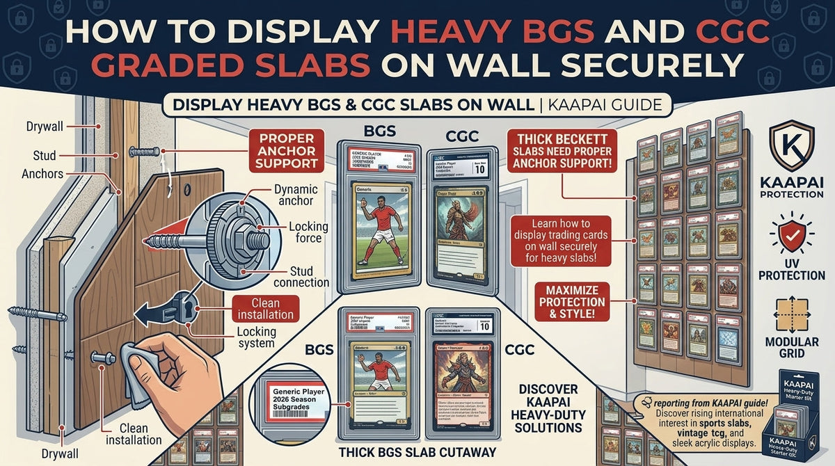 How to Display Heavy BGS and CGC Graded Slabs on Wall Securely