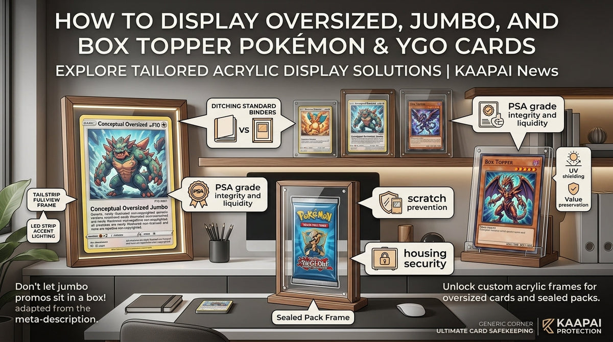 How to Display Oversized, Jumbo, and Box Topper Pokémon & YGO Cards