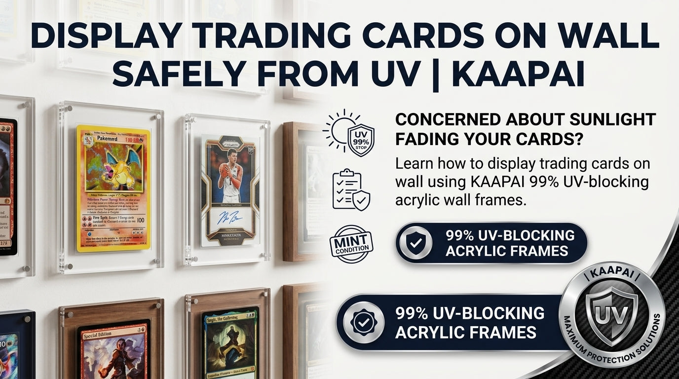 How to Display Trading Cards on Wall Without UV Sun Damage