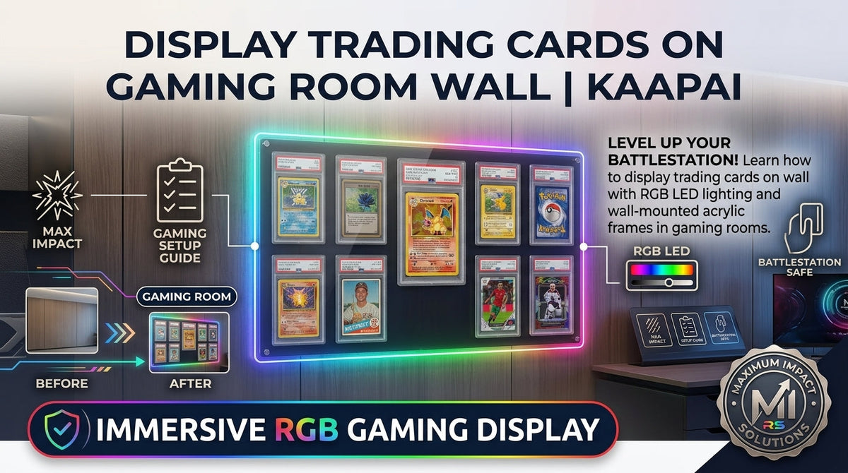 How to Display Trading Cards on Wall in a Gaming Room Setup