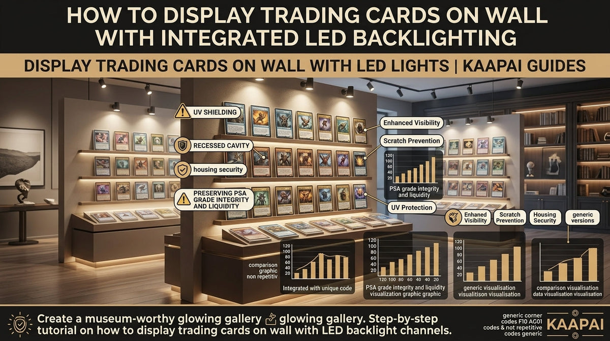 How to Display Trading Cards on Wall with Integrated LED Backlighting