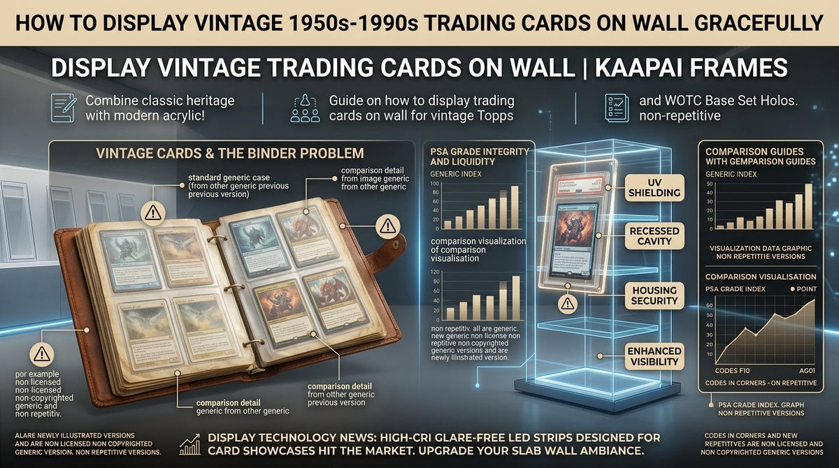 How to Display Vintage 1950s-1990s Trading Cards on Wall Gracefully