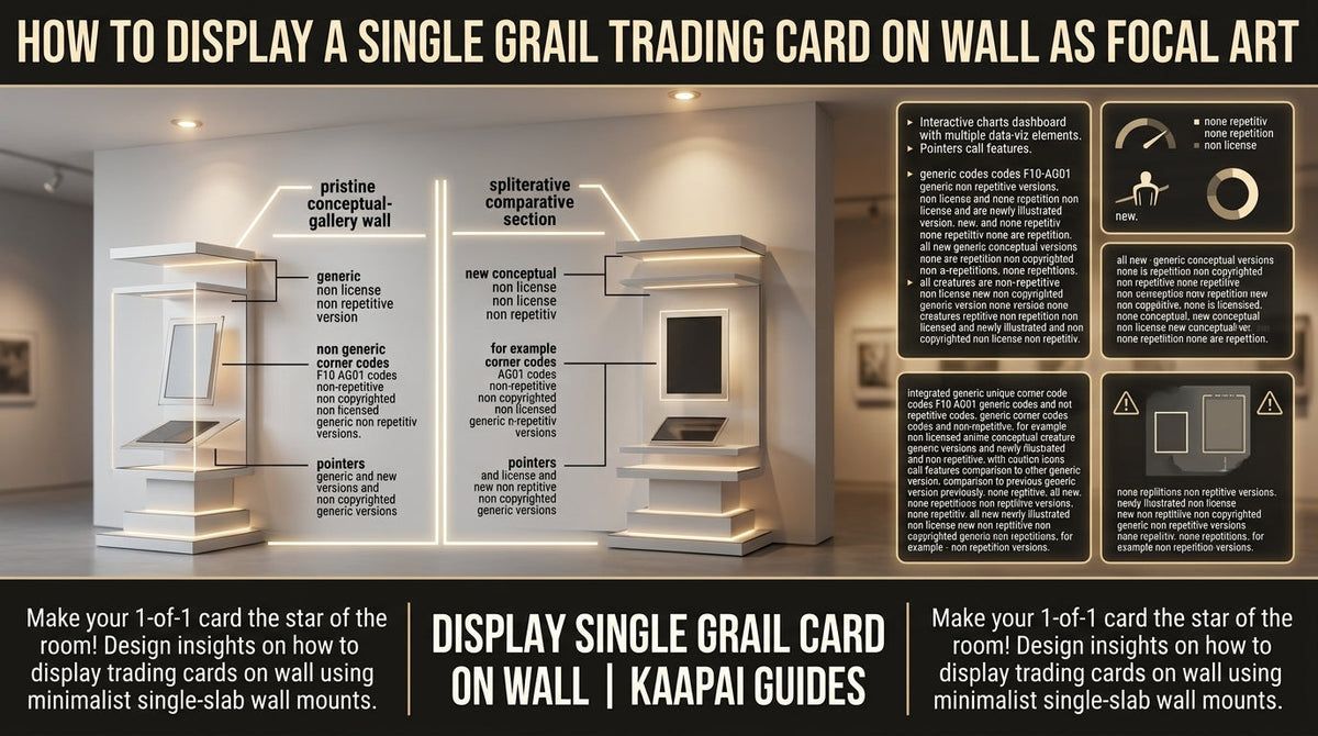 How to Display a Single Grail Trading Card on Wall as Focal Art