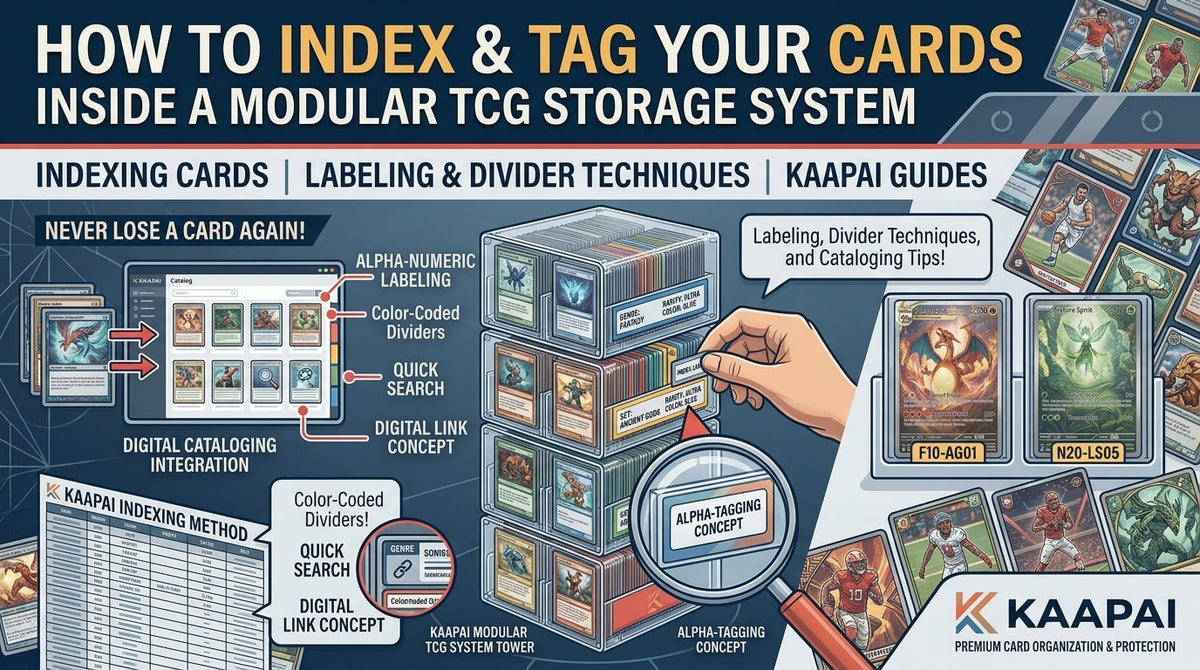 How to Index and Tag Your Cards Inside a Modular TCG Storage System