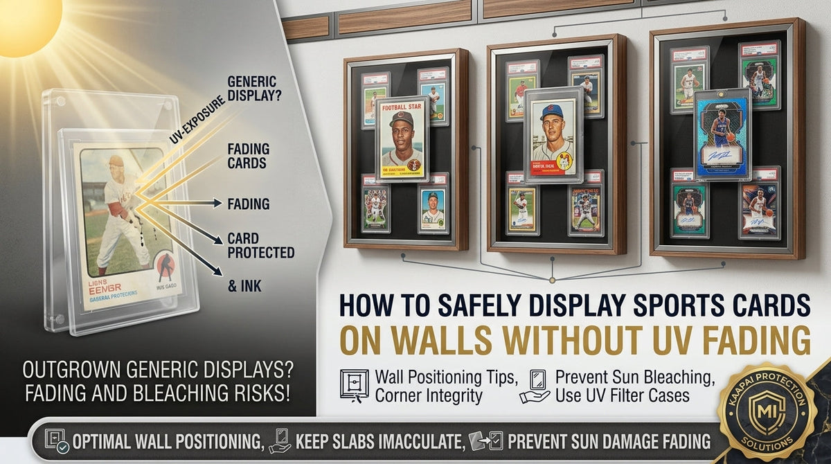 How to Safely Display Sports Cards on Walls Without UV Fading
