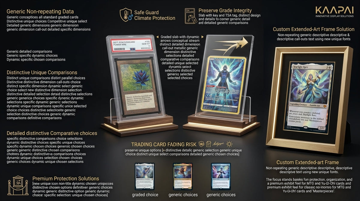 How to Safely Light Your Trading Card Display  KAAPAI