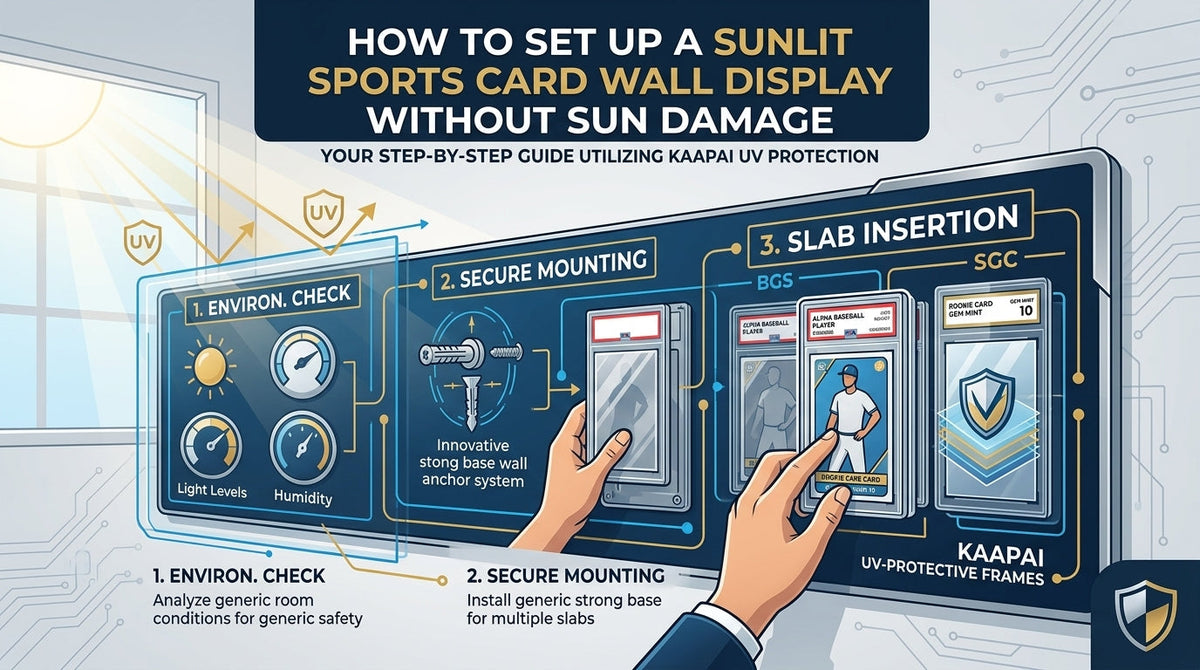 How to Set Up a Sunlit Sports Card Wall Display Without Sun Damage