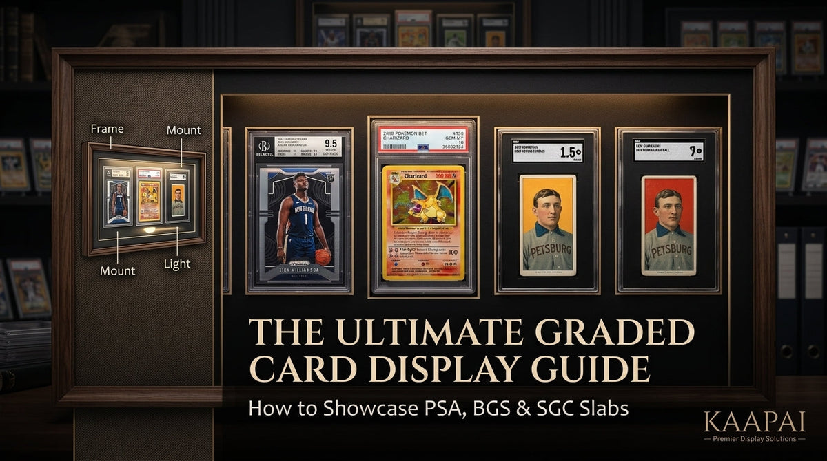 The Ultimate Graded Card Display Guide: How to Showcase PSA, BGS & SGC Slabs