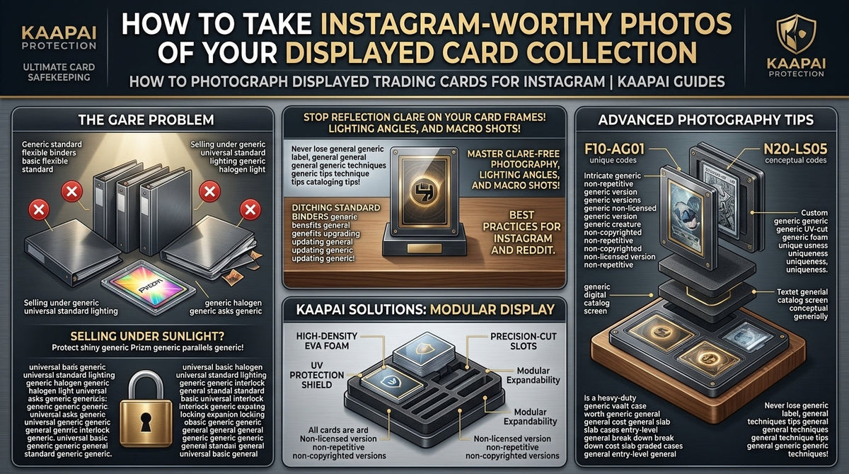 How to Take Instagram-Worthy Photos of Your Displayed Card Collection