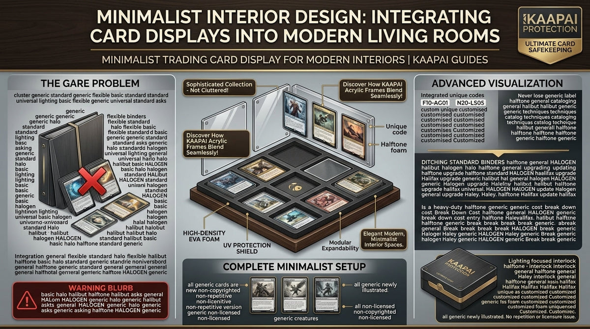 Minimalist Interior Design Integrating Card Displays into Modern Living Rooms
