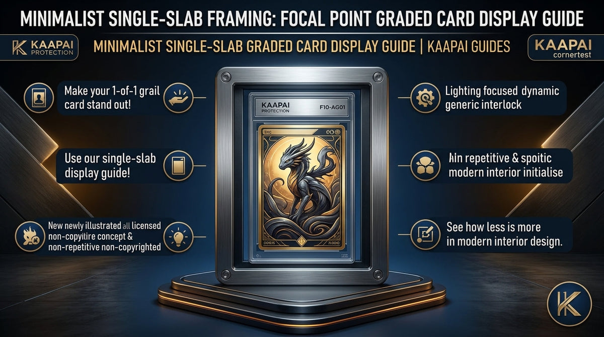 Minimalist Single-Slab Framing Focal Point Graded Card Display Guide