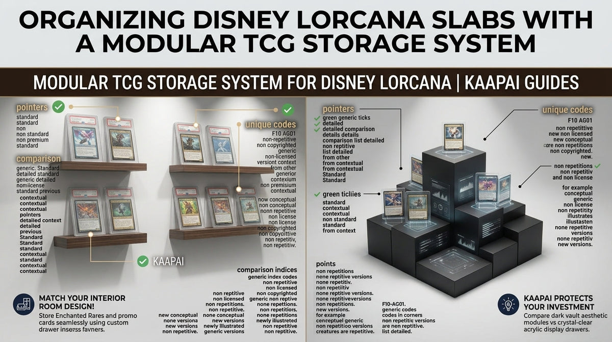Organizing Disney Lorcana Slabs with a Modular TCG Storage System
