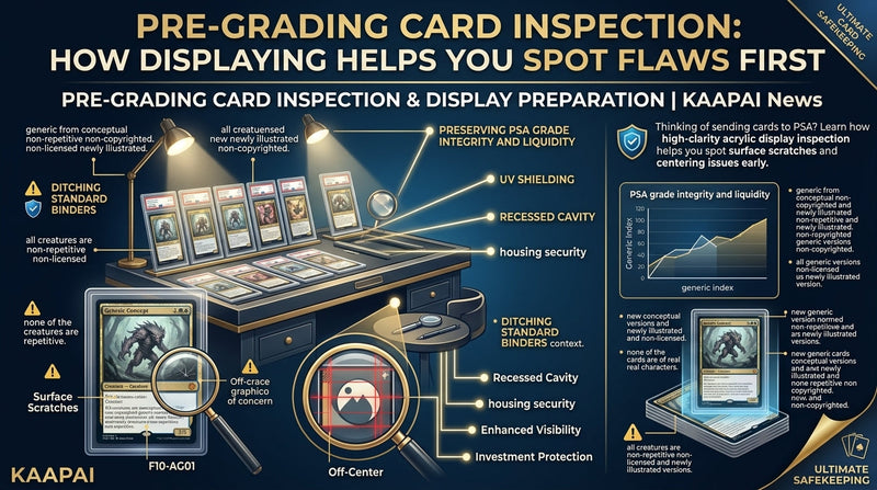 Pre-Grading Card Inspection: How Displaying Helps You Spot Flaws First