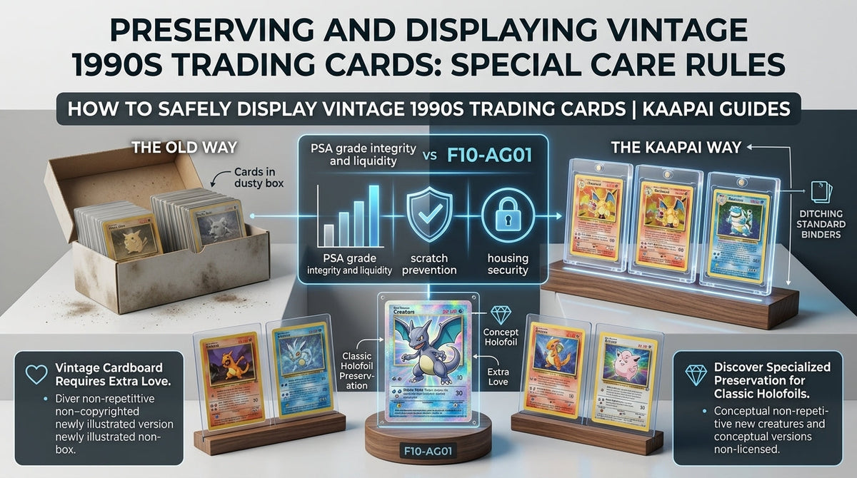 Preserving and Displaying Vintage 1990s Trading Cards Special Care Rules