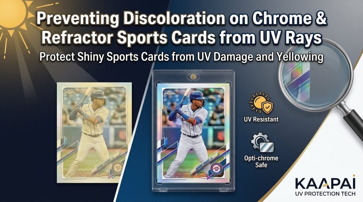 Preventing Discoloration on Chrome and Refractor Sports Cards from UV Rays