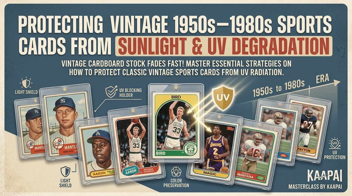 Protecting Vintage 1950s–1980s Sports Cards from Sunlight and UV Degradation
