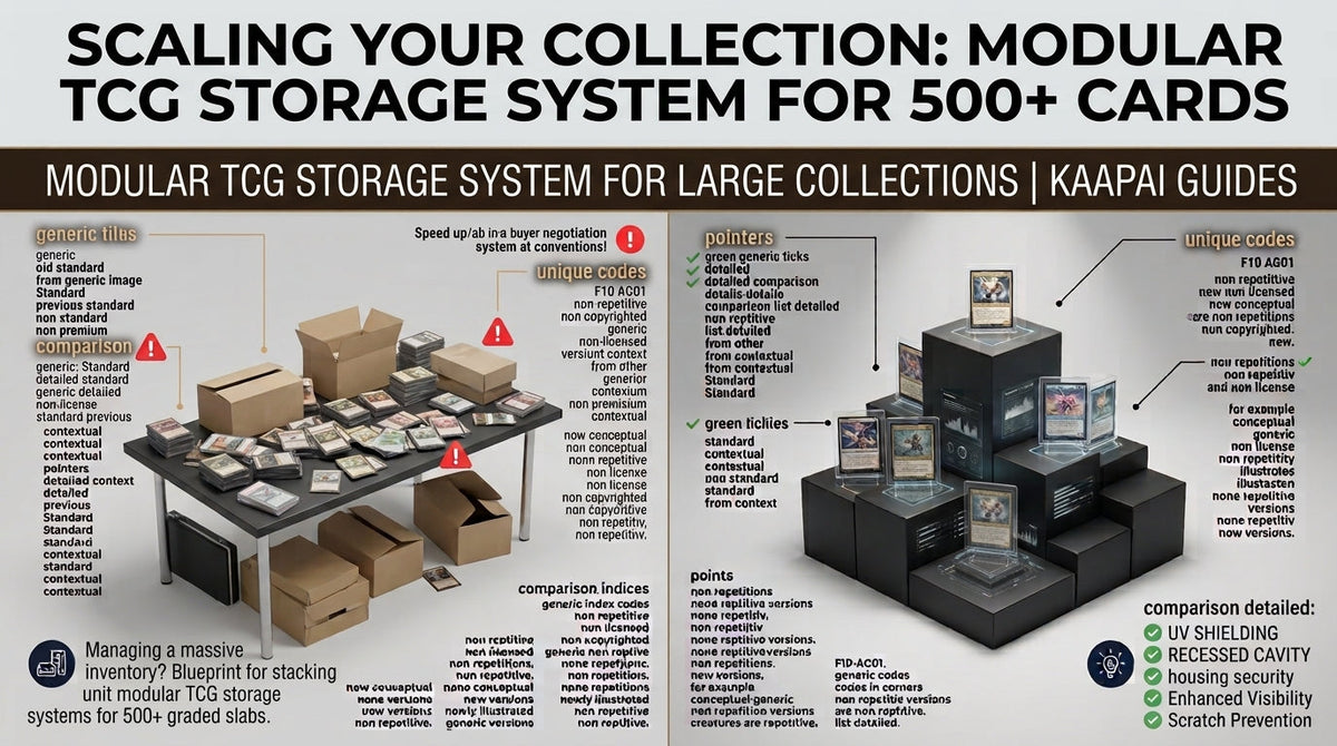 Scaling Your Collection Modular TCG Storage System for 500+ Cards