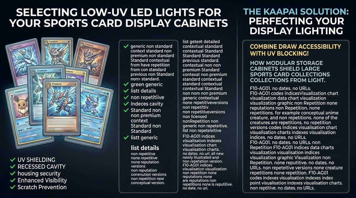 Selecting Low-UV LED Lights for Your Sports Card Display Cabinets
