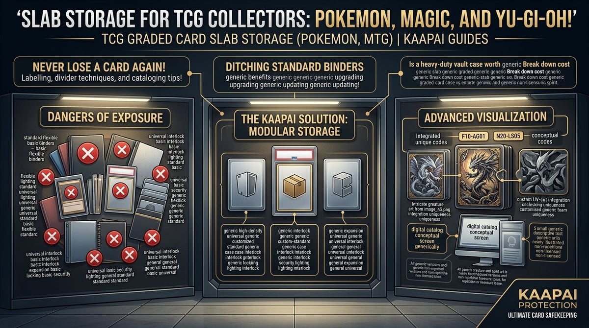 Slab Storage for TCG Collectors Pokemon, Magic, and Yu-Gi-Oh!