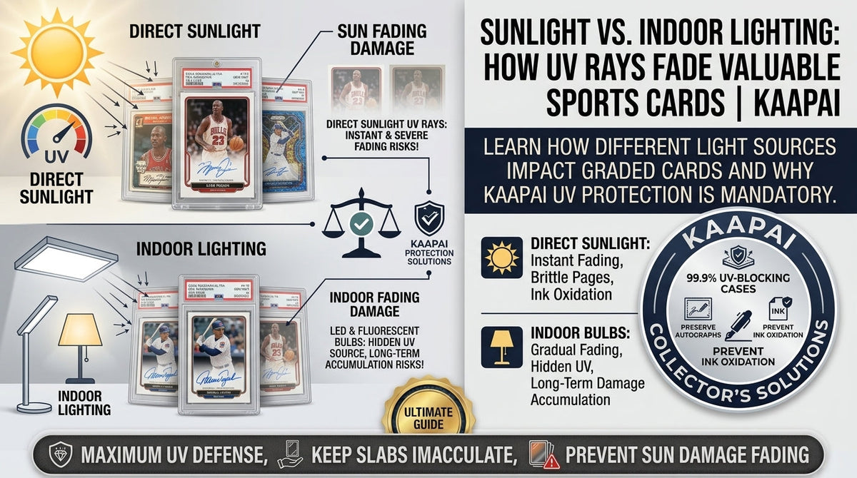 Sunlight vs. Indoor Lighting How Light Fades Your Valuable Sports Cards