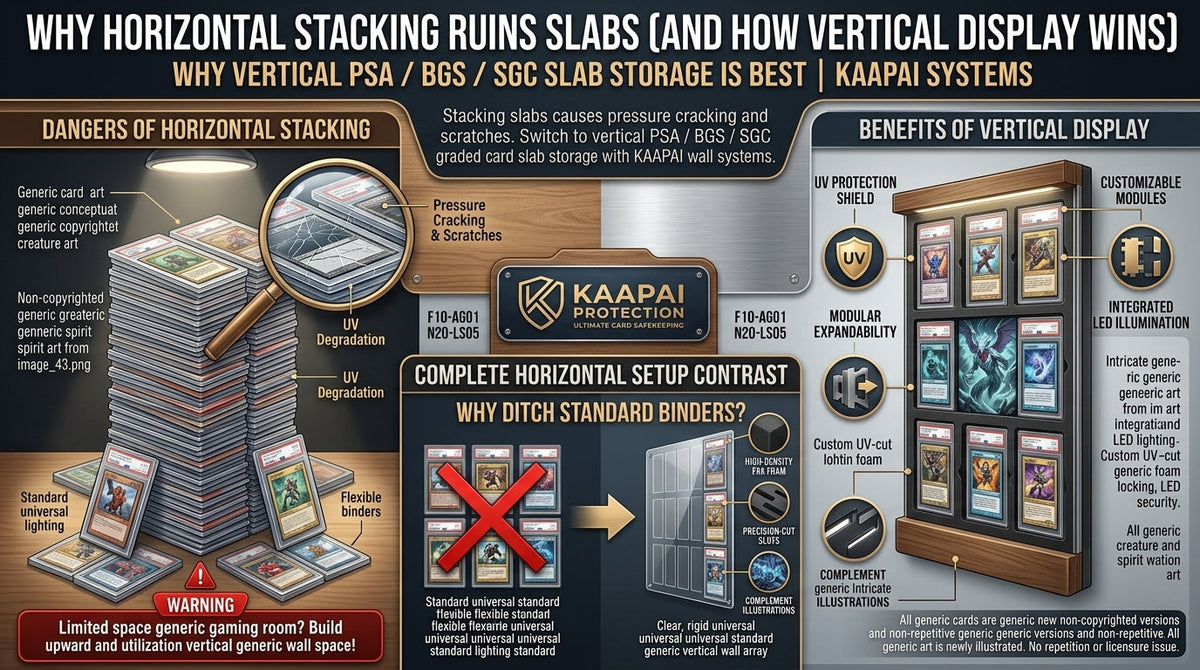 Why Horizontal Stacking Ruins Slabs (And How Vertical Display Wins)
