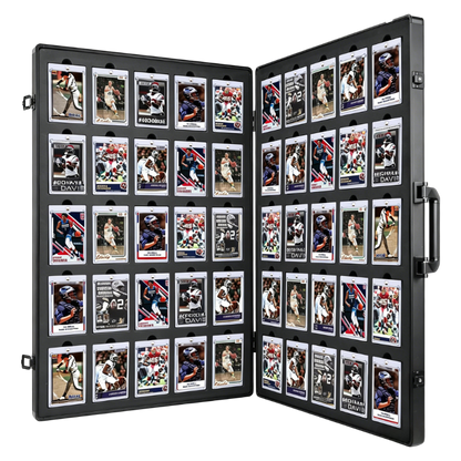 Kaapai® Aluminum Card Vault – 50 Slot Display Case for 500 Trading Cards