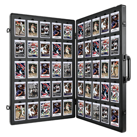 Kaapai® Aluminum Card Vault – 50 Slot Display Case for 500 Trading Cards