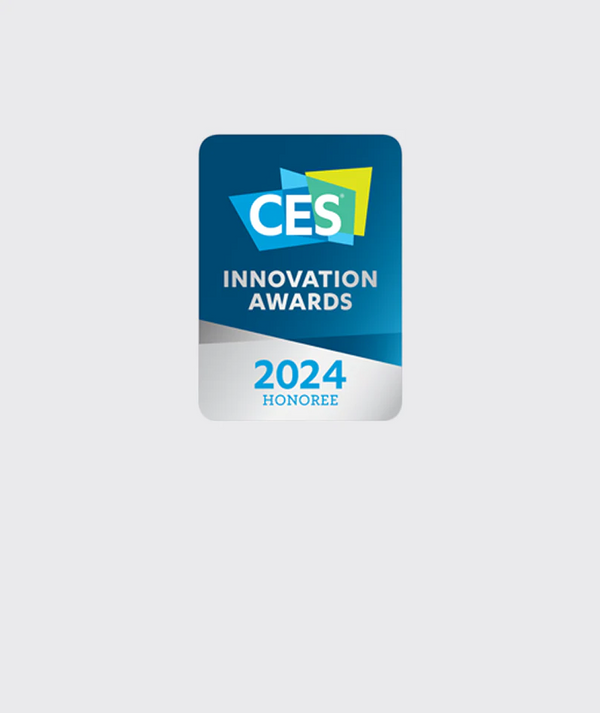 CES Innovation Awards 2024 Honoree badge on a light gray background