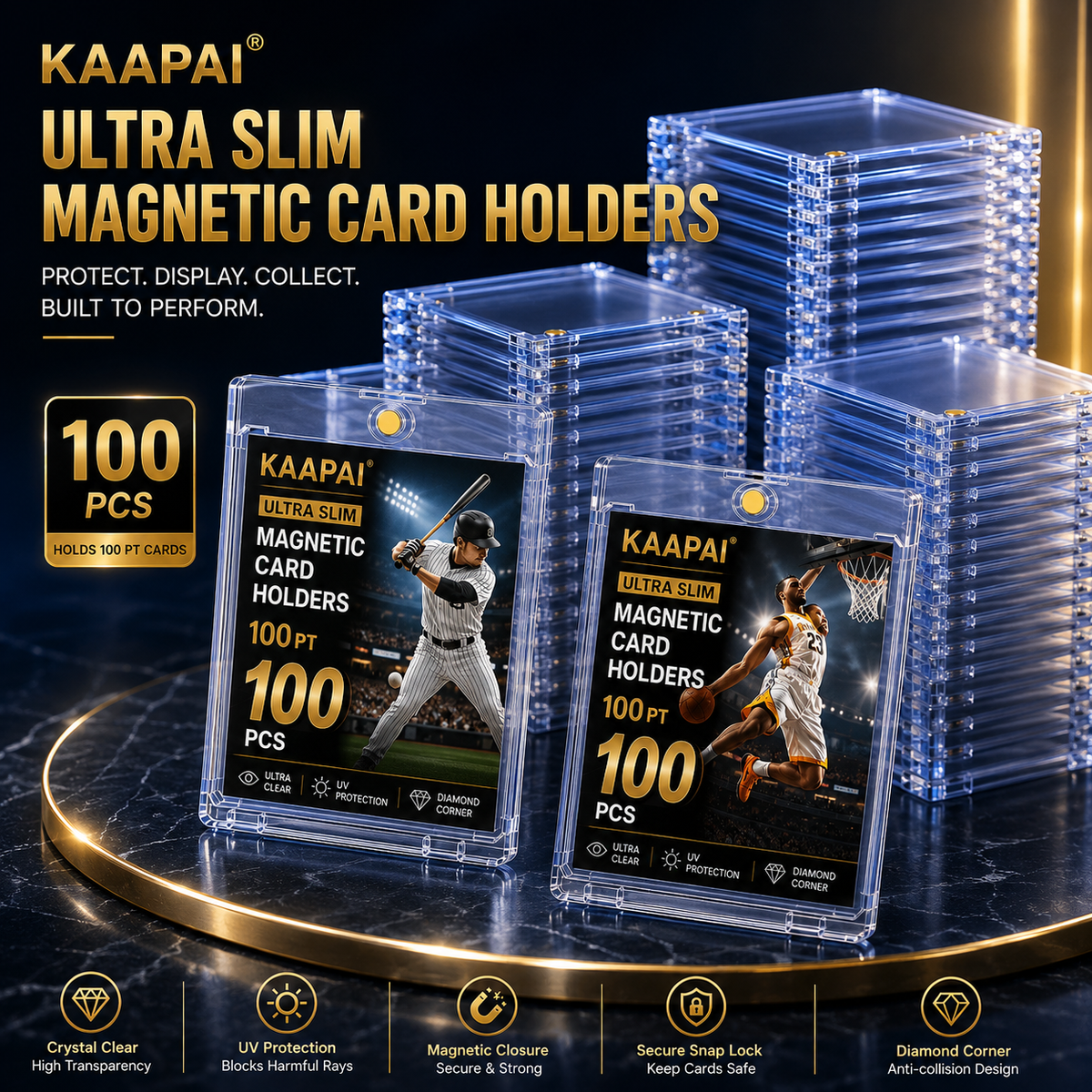 KAAPAI 100pt Magnetic Card Holder