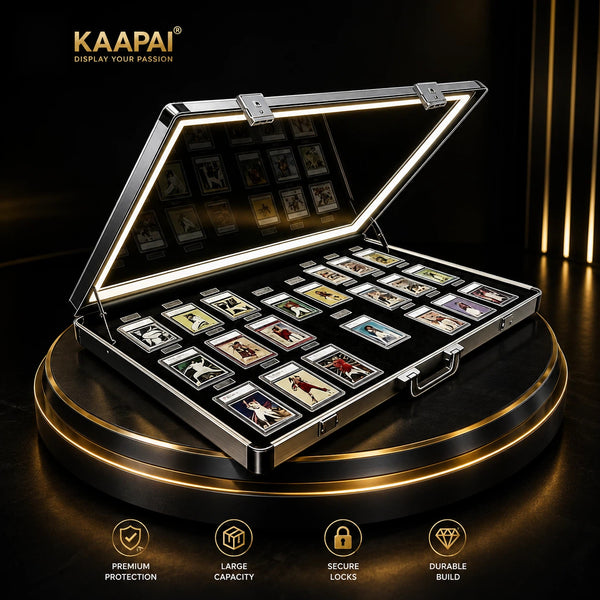 KAAPAI LED Lockable Trading Card Display Case