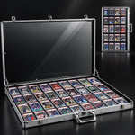 34 x22 Aluminum Card Display Case for Shows with Carry Bag & 200Ct Sleeves
Lockable Aluminum Large Trading Card Display Case for TCG & Sports Collectible Trading Cards