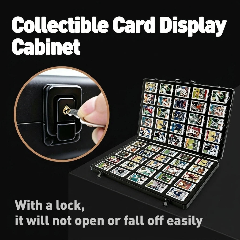 Kaapai® Aluminum Card Vault – 50 Slot Display Case for 500 Trading Cards